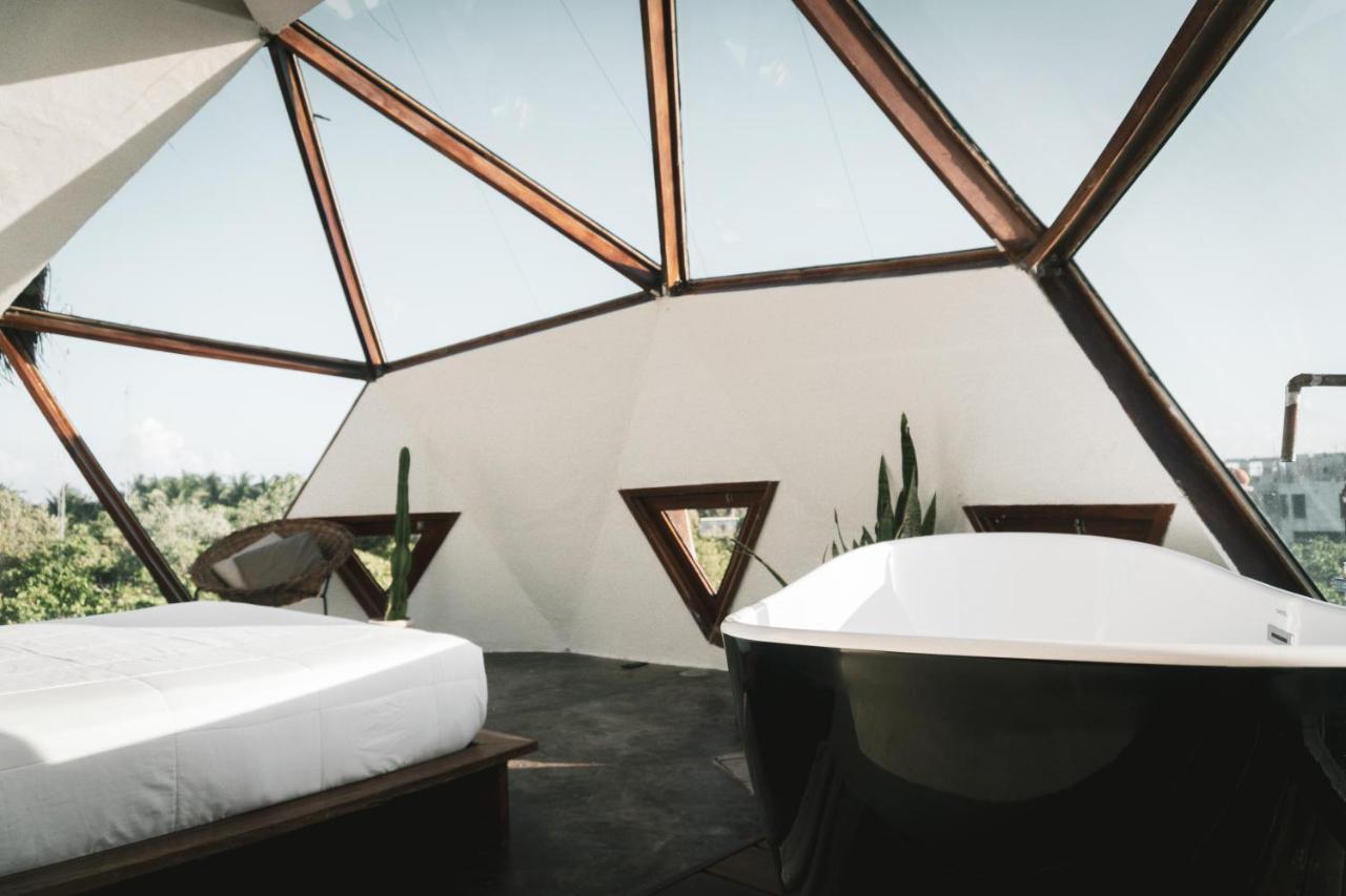 Mamasan Treehouses & Cabins تولوم المظهر الخارجي الصورة